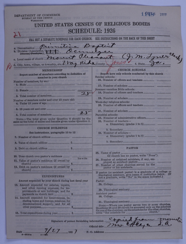 Scan of Primitive Baptists: 1148
