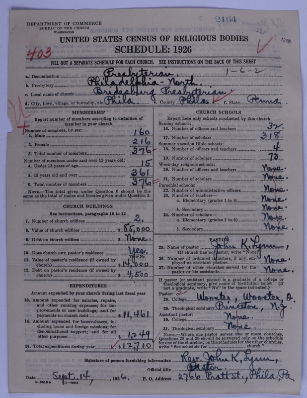 Scan of Presbyterian Church in the United States of America: 2164