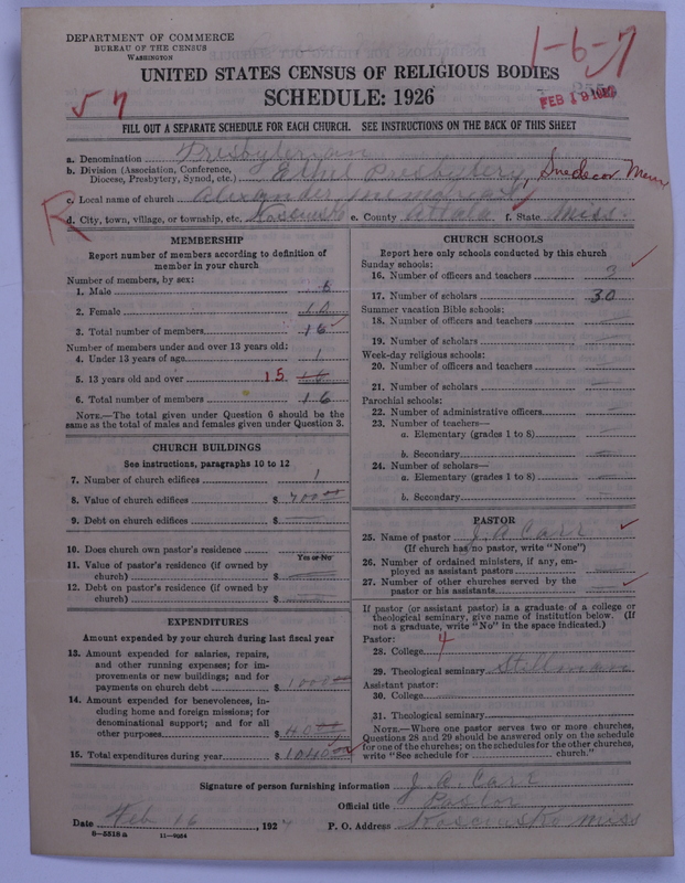 Scan of Presbyterian Church in the United States: 2550