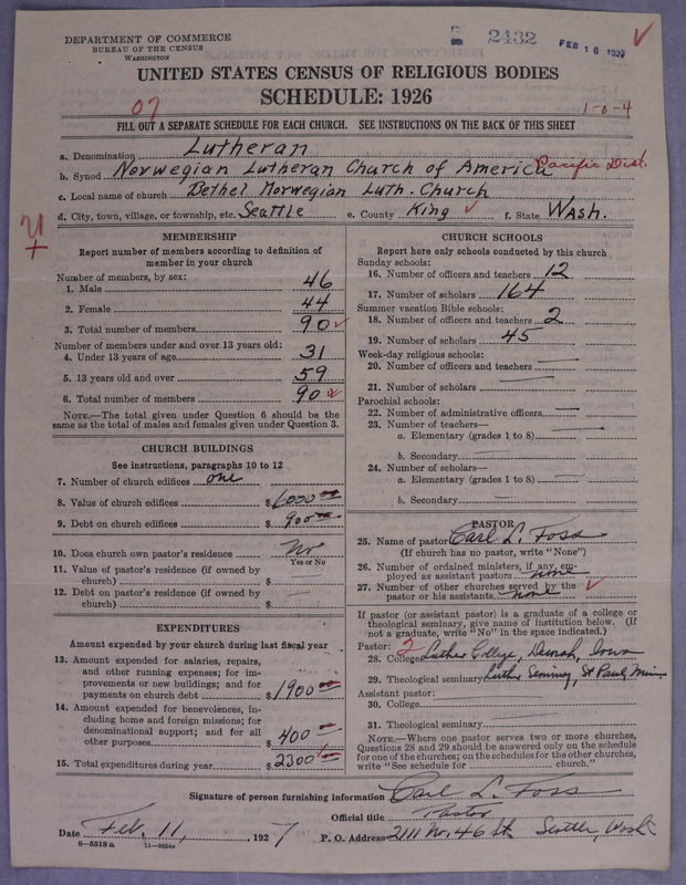 Scan of Norwegian Lutheran Church of America: 2433