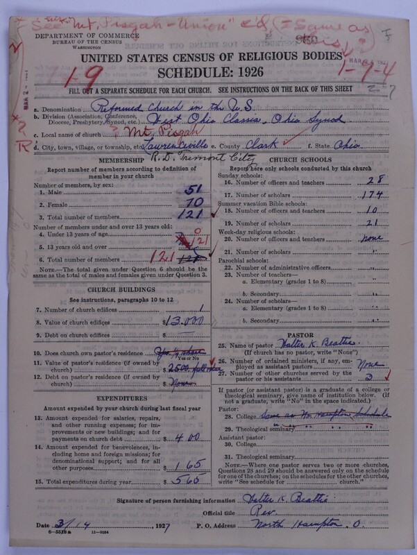 Scan of Reformed Church in the United States: 960