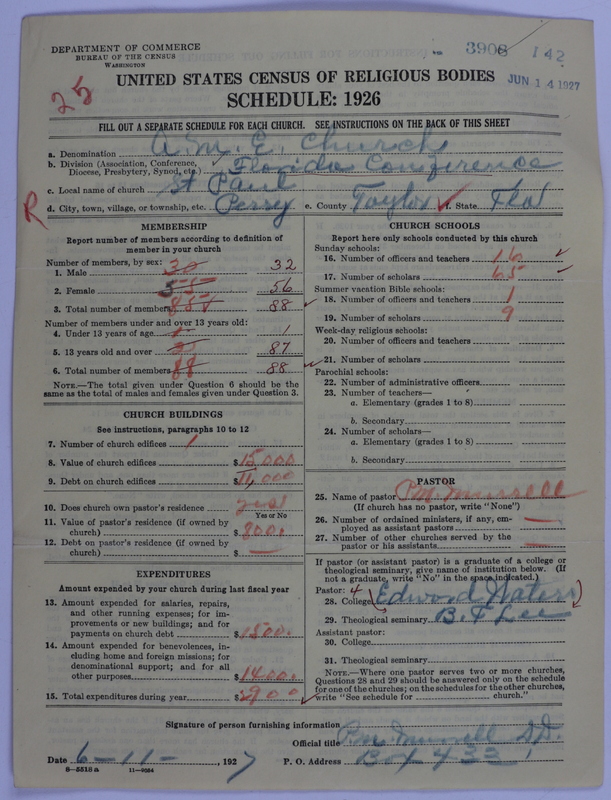 Scan of African Methodist Episcopal Church: 3908