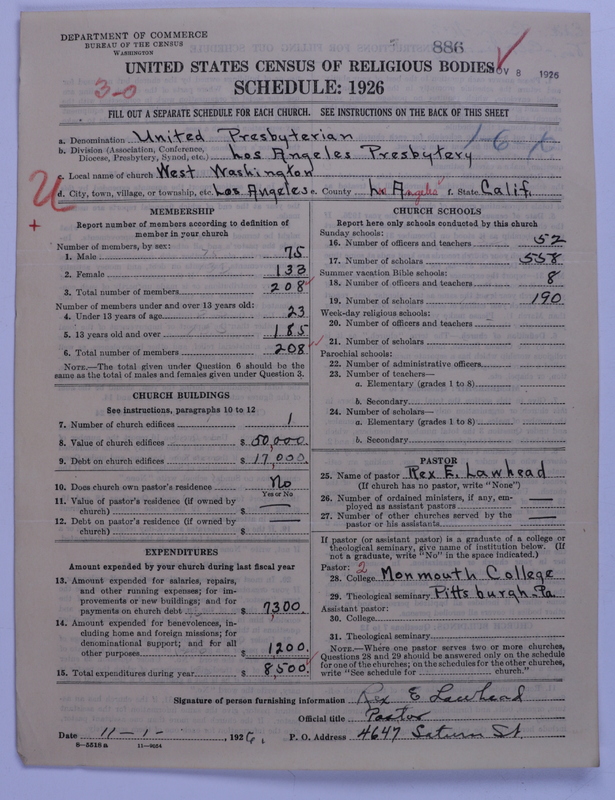 Scan of United Presbyterian Church of North America: 886