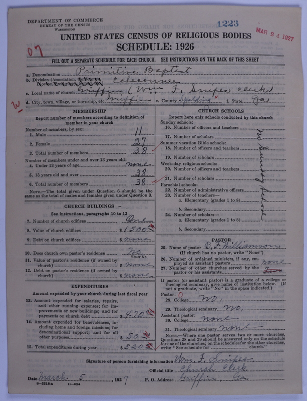 Scan of Primitive Baptists: 1223