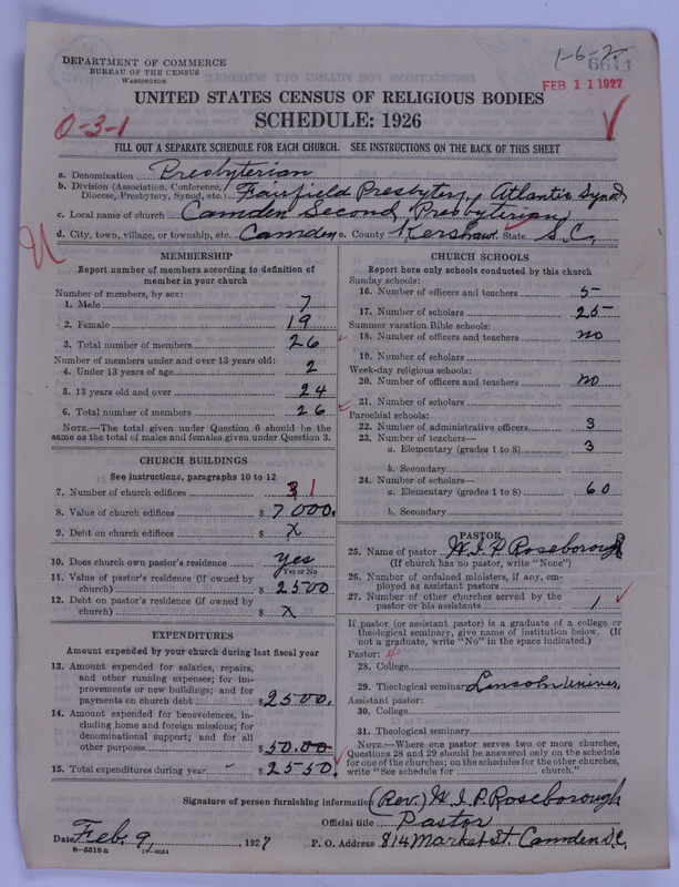 Scan of Presbyterian Church in the United States of America: 6611