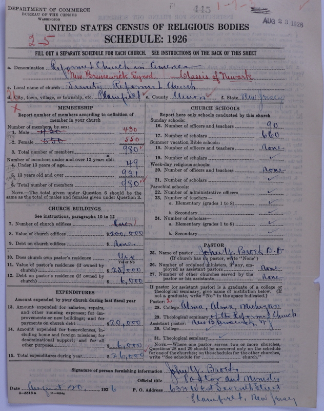 Scan of Reformed Church in America: 445