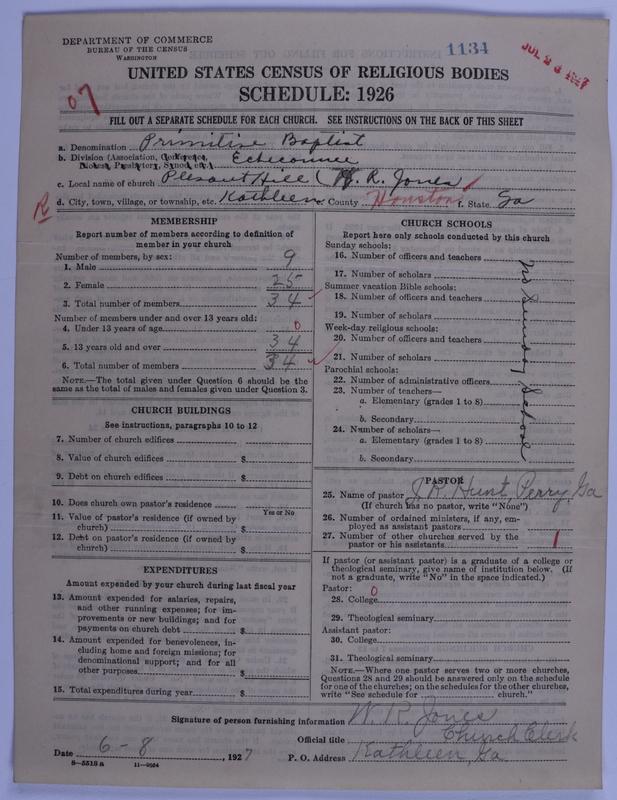 Scan of Primitive Baptists: 1134