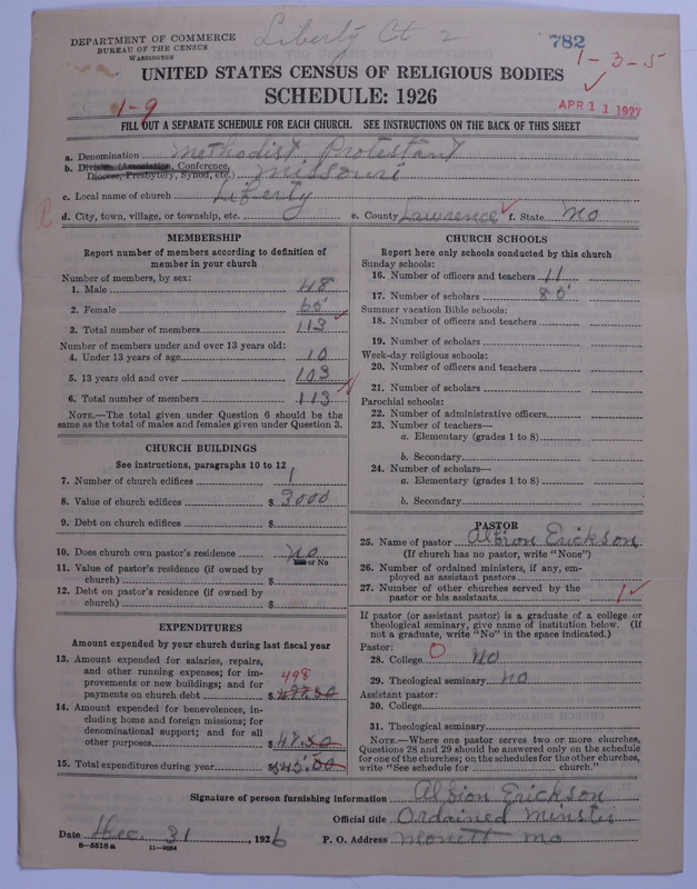 Scan of Methodist Protestant Church: 782