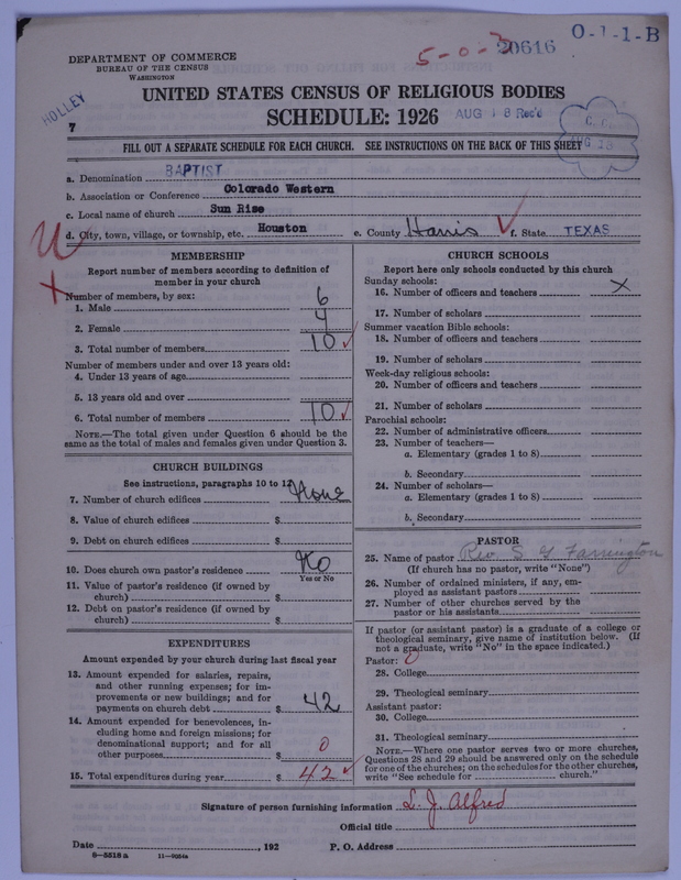 Scan of Negro Baptists: 20616