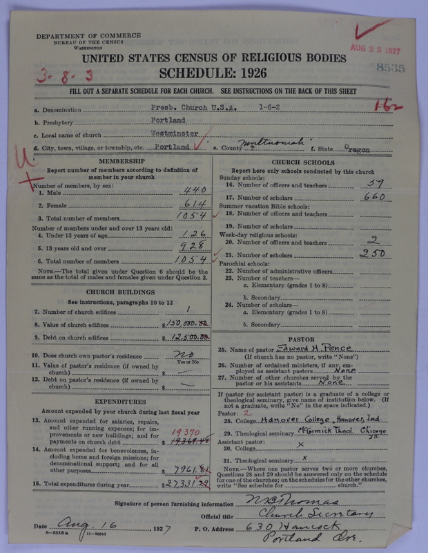Scan of Presbyterian Church in the United States of America: 8535