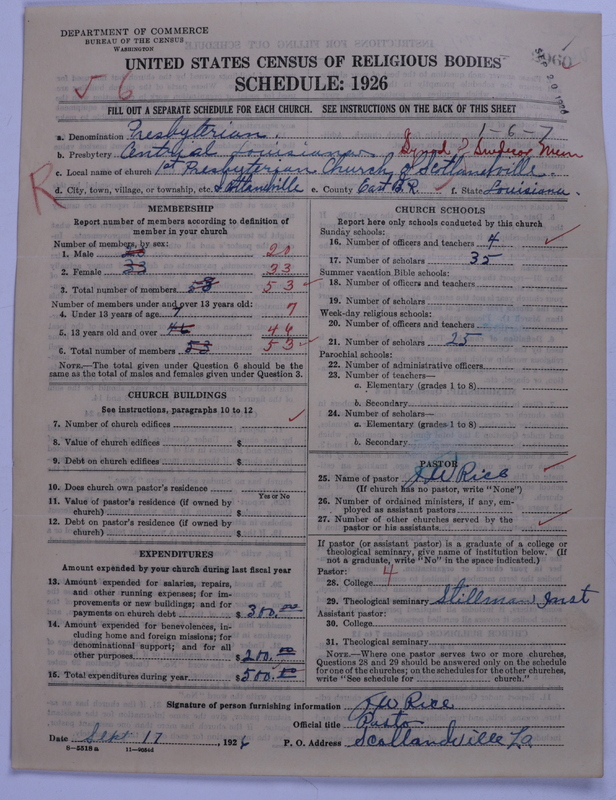 Scan of Presbyterian Church in the United States: 2960