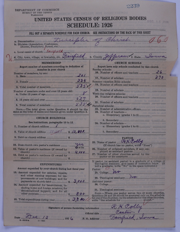 Scan of Disciples of Christ: 2240