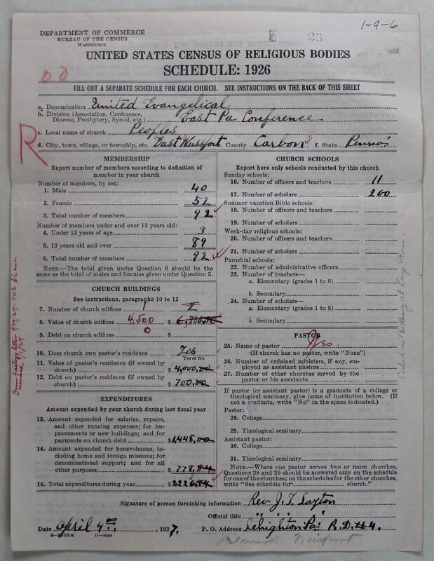 Scan of Evangelical Congregational Church: 26
