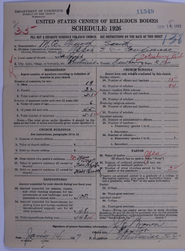 Scan of Methodist Episcopal Church, South: 11549