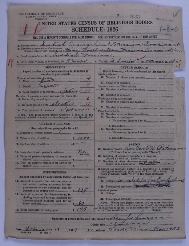 Scan of Swedish Evangelical Mission Covenant of America: 223