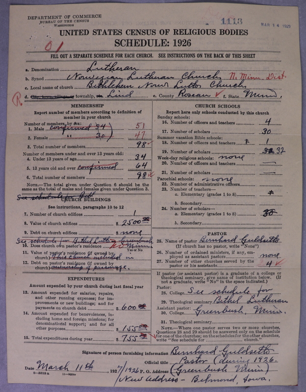 Scan of Norwegian Lutheran Church of America: 1113