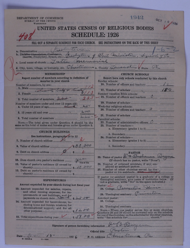 Scan of Presbyterian Church in the United States of America: 1942