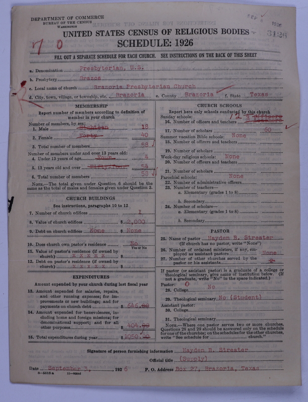 Scan of Presbyterian Church in the United States: 3126