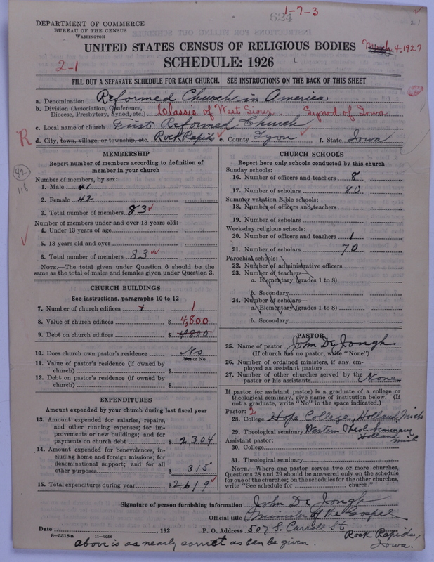 Scan of Reformed Church in America: 624