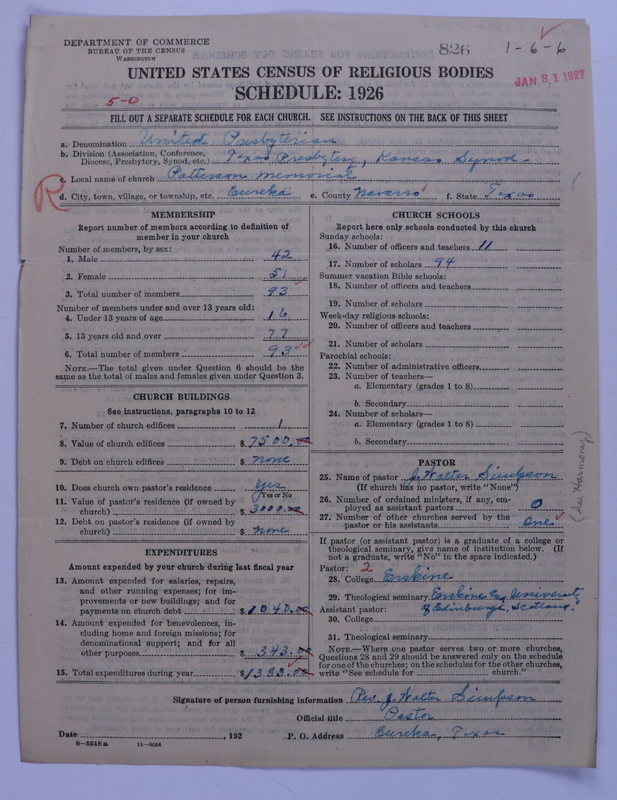 Scan of United Presbyterian Church of North America: 826