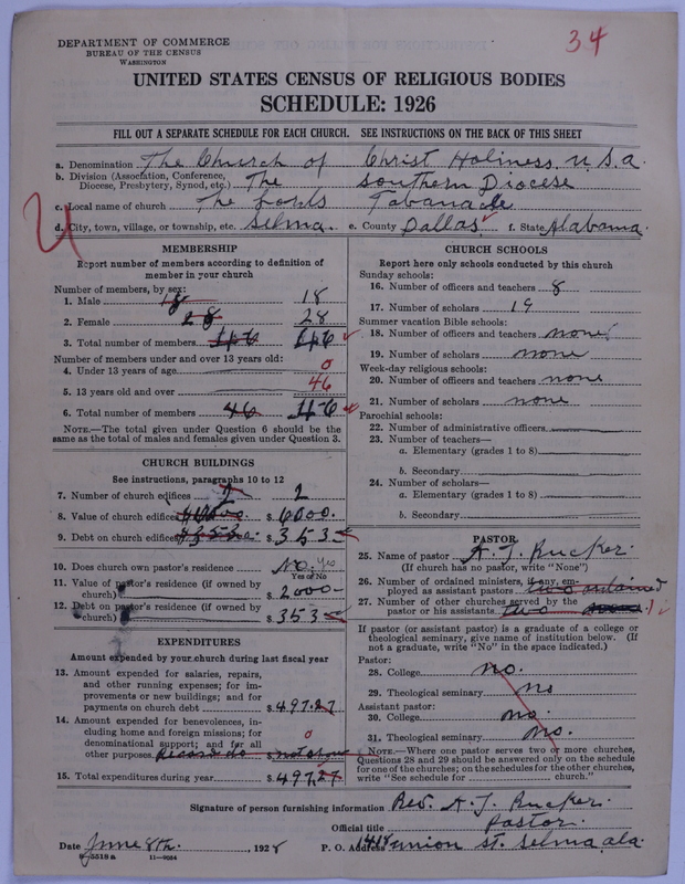 Scan of Church of Christ (Holiness) U.S.A.: 34
