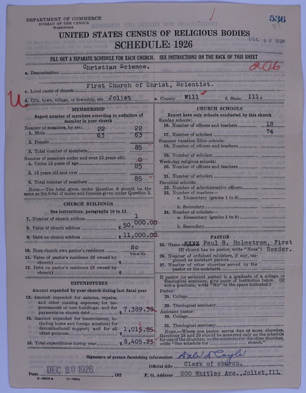 Scan of Church of Christ, Scientist: 536