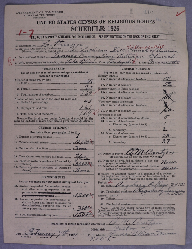 Scan of Lutheran Free Church: 110