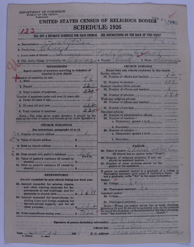 Scan of Presbyterian Church in the United States of America: 3506