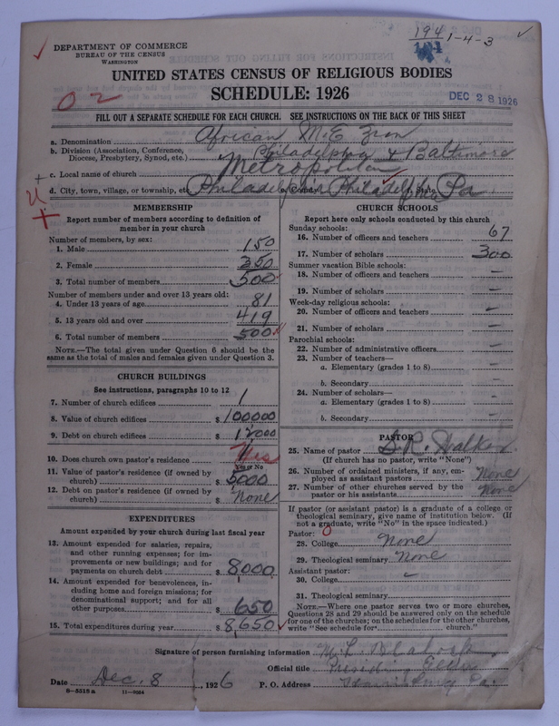 Scan of African Methodist Episcopal Zion Church: 194