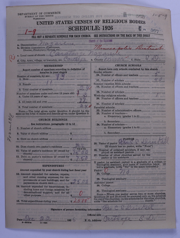Scan of Church of the Nazarene: 567
