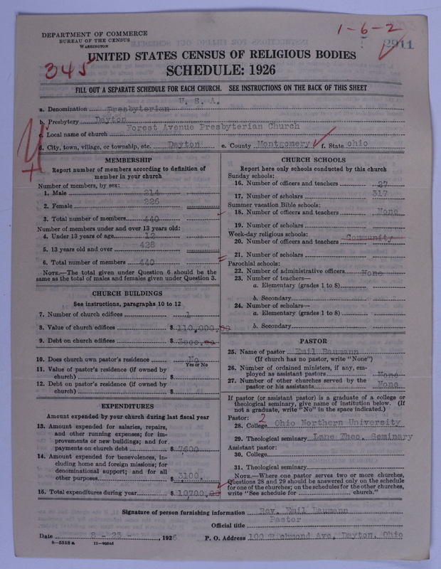 Scan of Presbyterian Church in the United States of America: 2911