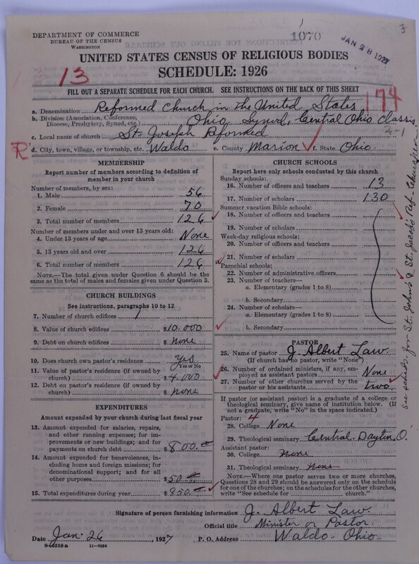 Scan of Reformed Church in the United States: 1070