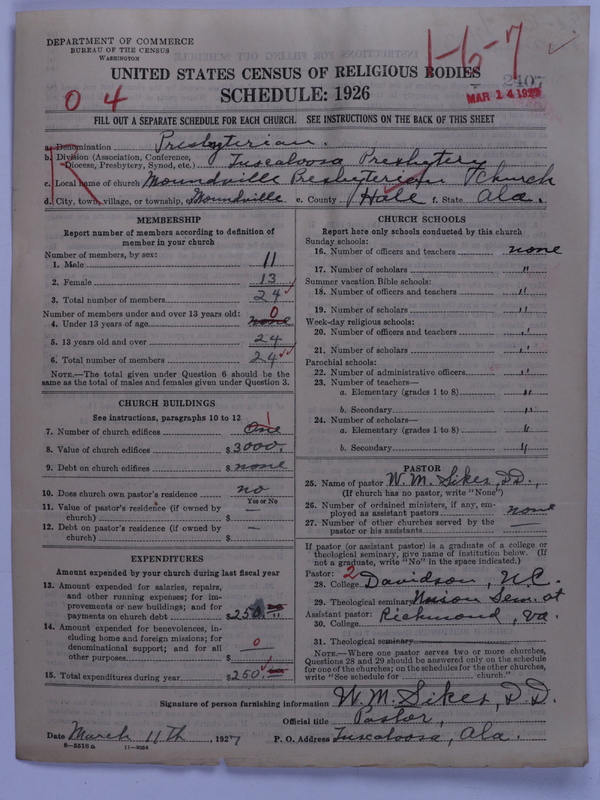 Scan of Presbyterian Church in the United States: 2407