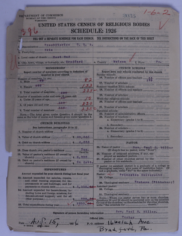 Scan of Presbyterian Church in the United States of America: 2035