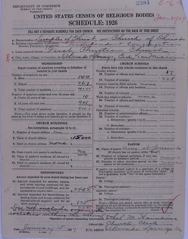 Scan of Disciples of Christ: 2584