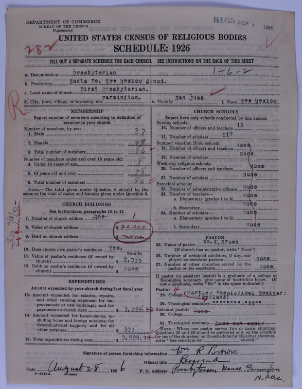 Scan of Presbyterian Church in the United States of America: 8165