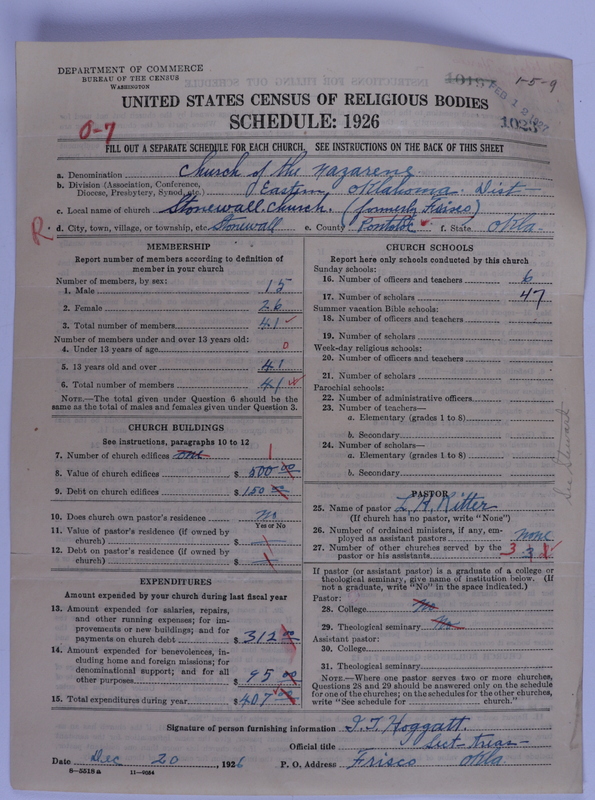 Scan of Church of the Nazarene: 1023