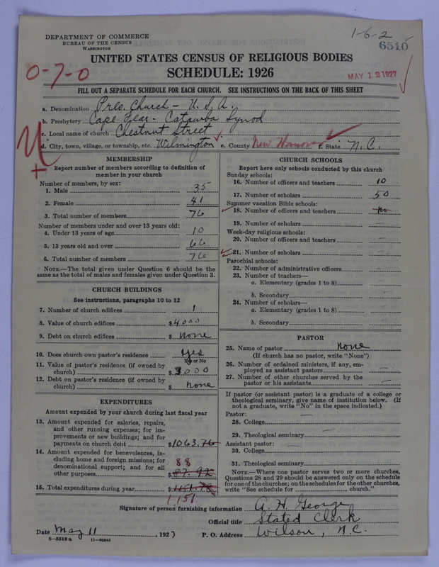 Scan of Presbyterian Church in the United States of America: 6510