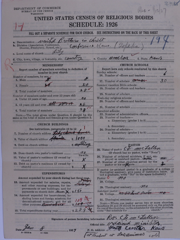Scan of Church of the United Brethren in Christ: 2295