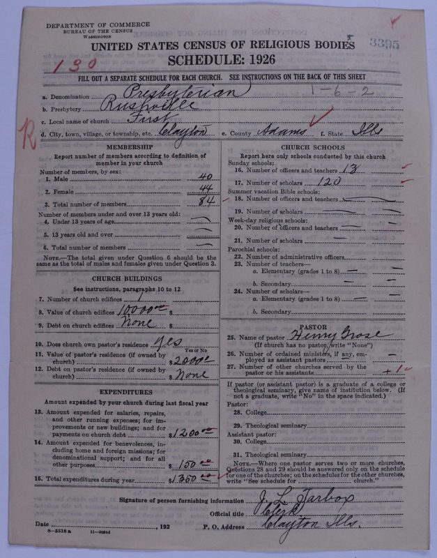 Scan of Presbyterian Church in the United States of America: 3395