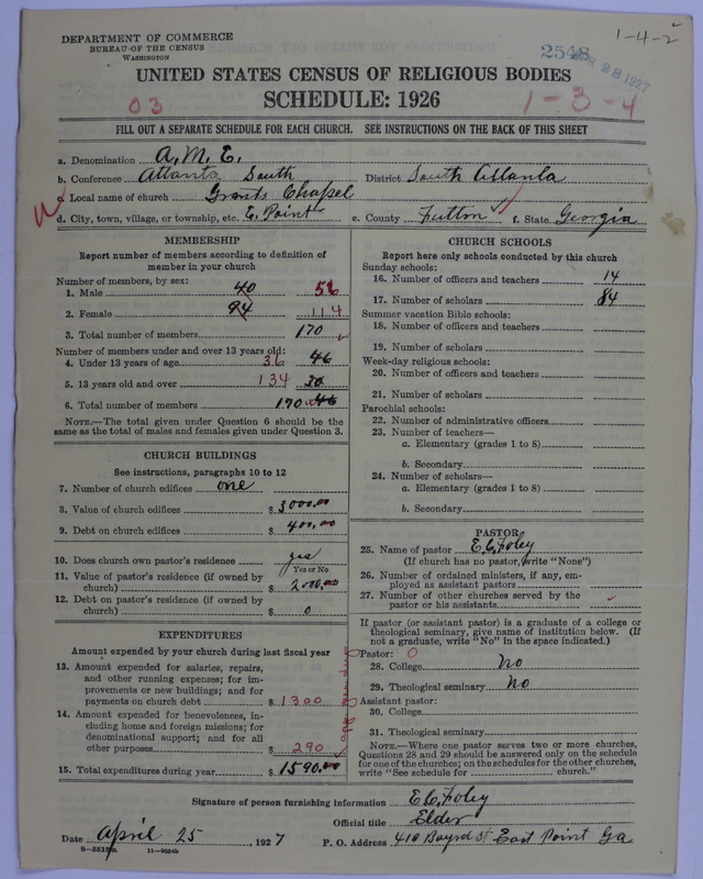 Scan of African Methodist Episcopal Church: 2548