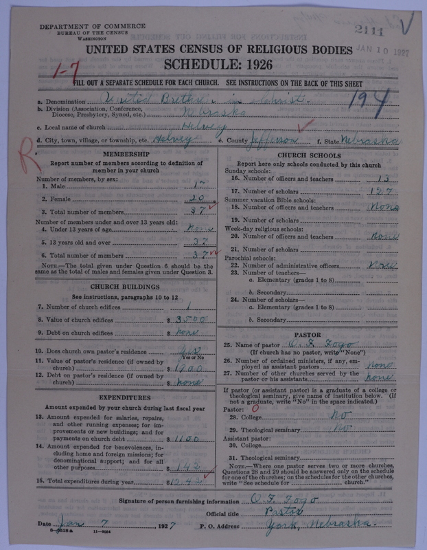Scan of Church of the United Brethren in Christ: 2111