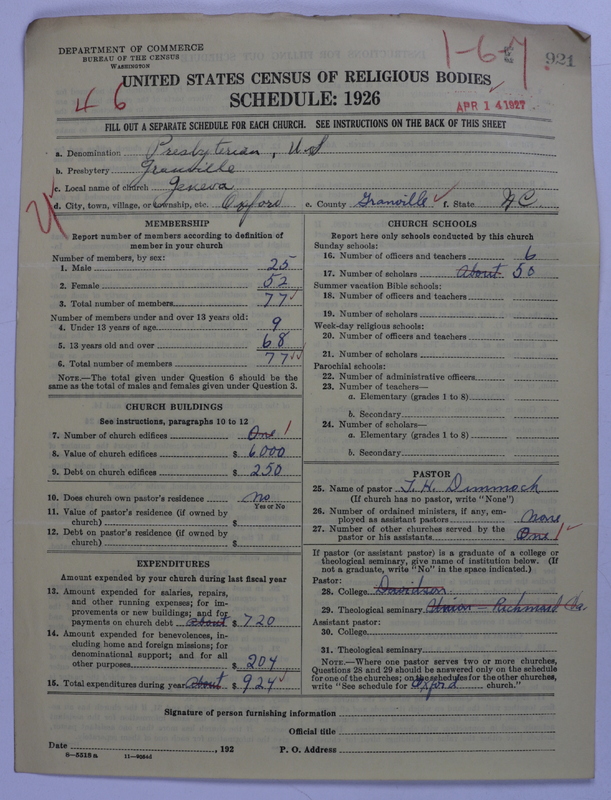Scan of Presbyterian Church in the United States: 921