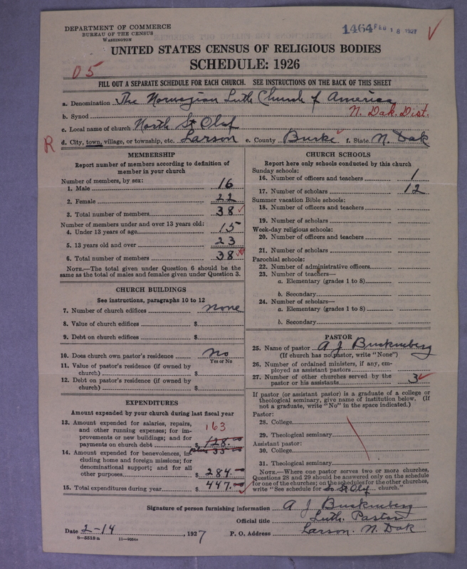 Scan of Norwegian Lutheran Church of America: 1464