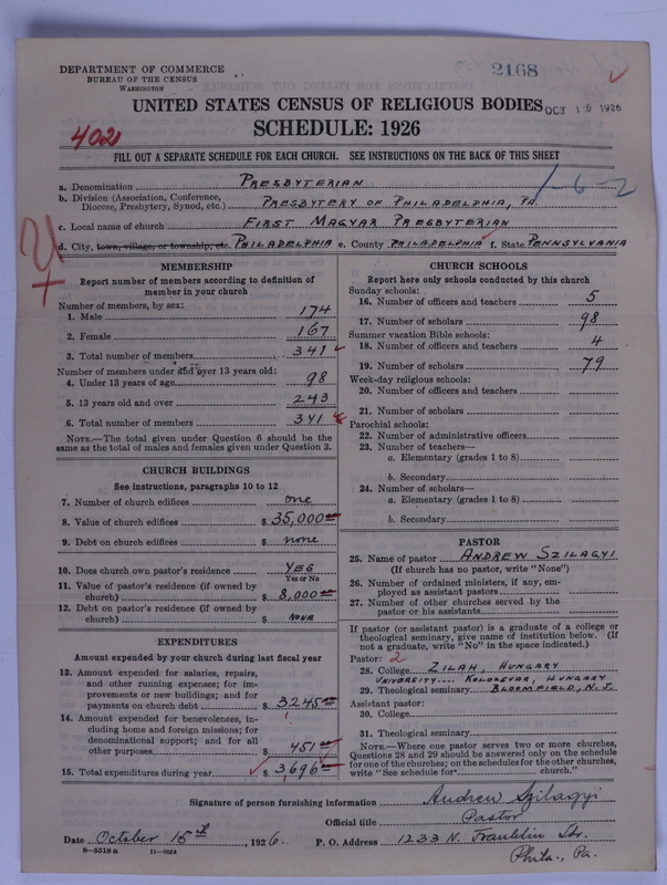 Scan of Presbyterian Church in the United States of America: 2168