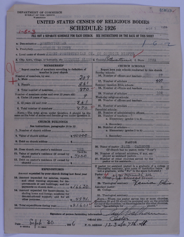 Scan of Presbyterian Church in the United States of America: 4960