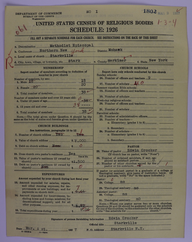 Scan of Methodist Episcopal Church: 1802