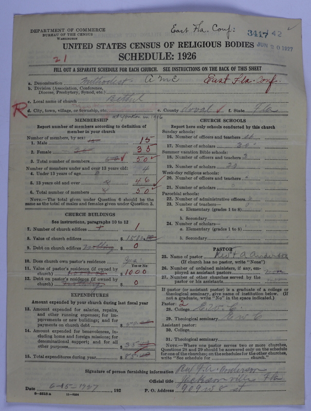 Scan of African Methodist Episcopal Church: 3417