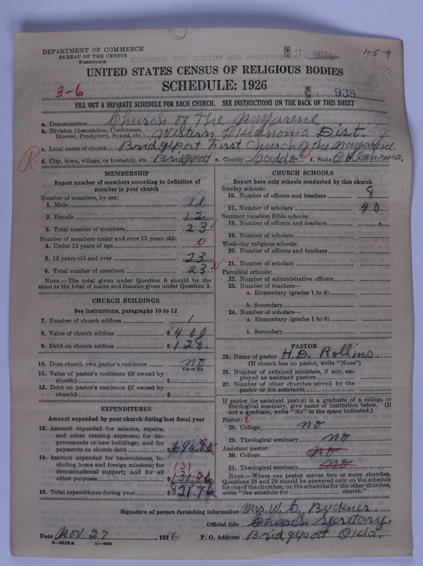 Scan of Church of the Nazarene: 938