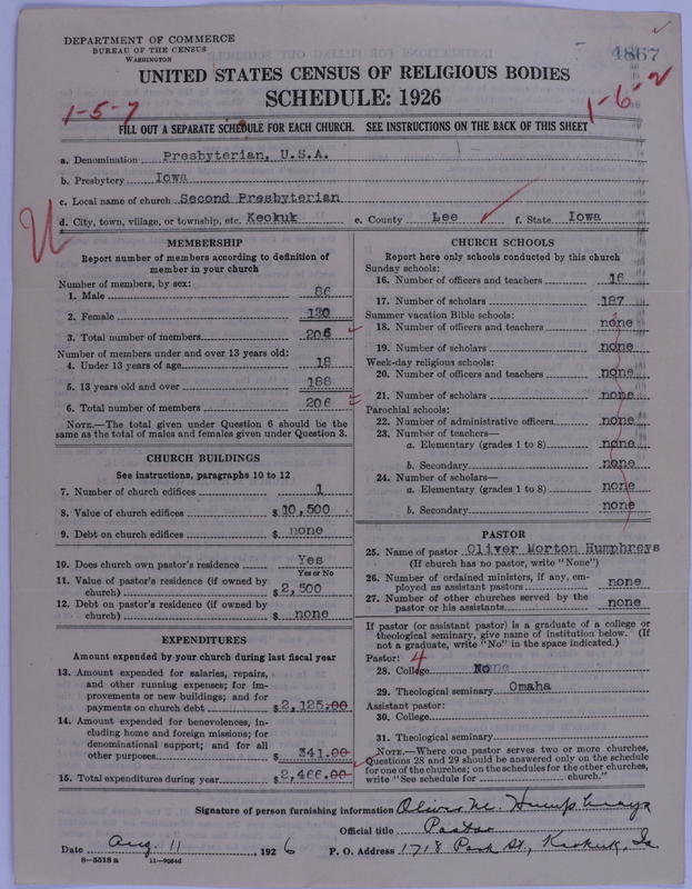 Scan of Presbyterian Church in the United States of America: 4867